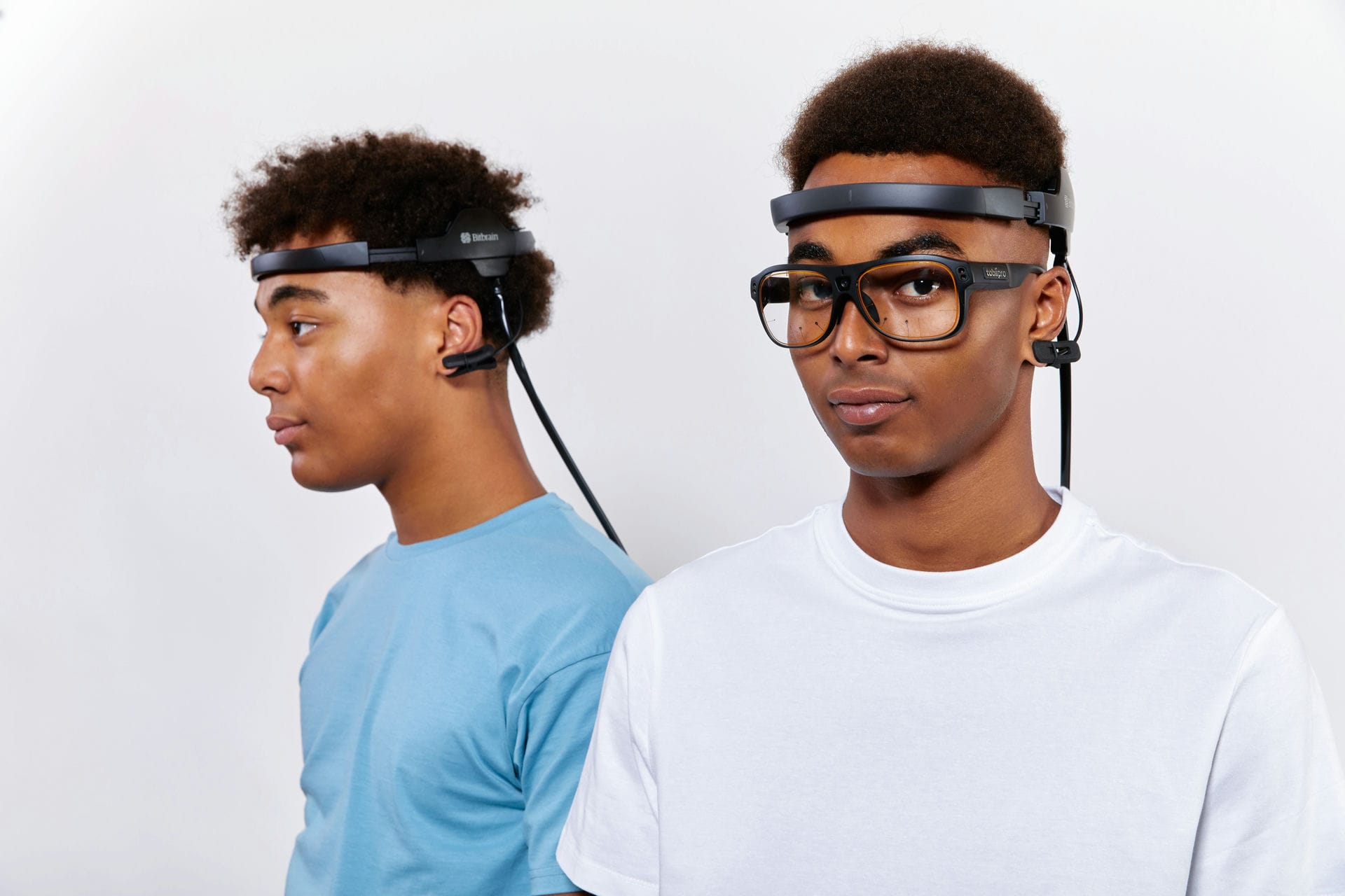 girl wearing a dry eeg headset for basic states estimation girl wearing a dry eeg headset for basic states estimation